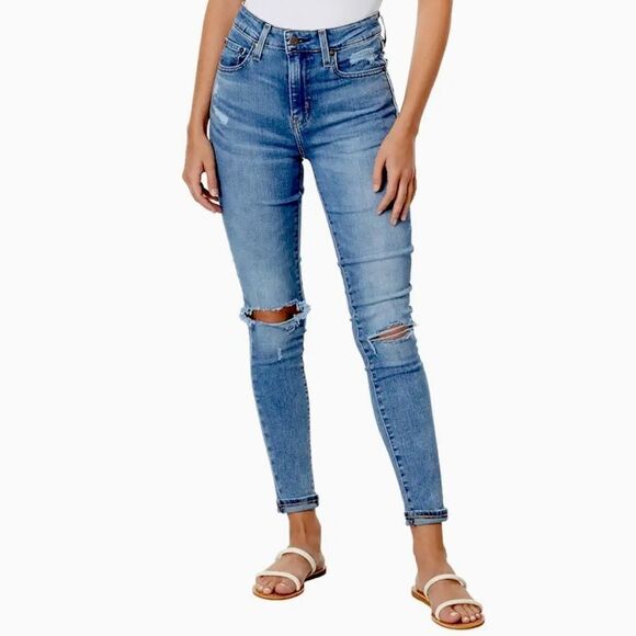 Levi’s 720 High Rise Super Skinny Distressed Jeans | Size 26 - Picture 1 of 8